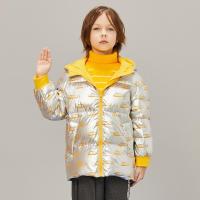 moomoo童装男童羽绒服冬装新款儿童时尚亮面羽绒外套保暖厚款