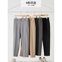 [1件5折价:120]MECITY男装21春季新款时尚商务潮流百搭ins弹力长裤休闲裤男