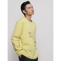 [2件2折价:52]MECITY男装春季新款休闲简约动物卡通毛衫舒适宽松套头毛衣男