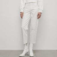 [2件2折价:69]纯棉MECITY女装春季新款bf风潮流休闲磨破设计直筒牛仔裤女