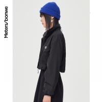 [1件5折价:120]美特斯邦威工装外套女短款21新款春季甜酷机能贴袋上衣短外套女