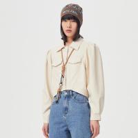 [2件2折价:92]美特斯邦威短款皮夹克女简约时尚新款春季ins潮流皮衣外套女