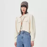 [2件2折价:92]美特斯邦威短款皮夹克女简约时尚新款春季ins潮流皮衣外套女