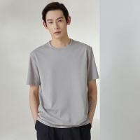[1件5折价:40]MECITY男装2021夏季新款纯棉透气纯色多色可选T恤短袖男
