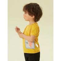 [好货直降:25]moomoo童装男童T恤儿童T恤夏季新款男婴童多彩卡通可爱针织短袖恤