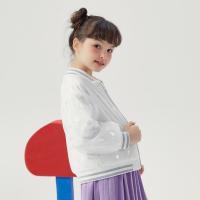 [1件3折价:97.5]moomoo童装女童外套春秋装新款儿童女孩洋气网纱波点上衣时尚潮