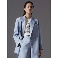 [2件3折价:201]MECITY女装2021夏季新款双扣设计气质时尚简约韩版西装外套女