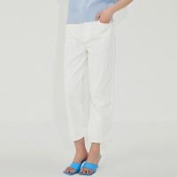 [2件2折价:82]MECITY女装夏季新款气质街头时尚收腰直筒设计九分牛仔裤女