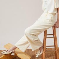 [2件2折价:62]MECITY女装夏季新款纯色简约休闲潮流时尚宽松西装长裤