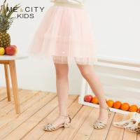 [2件2折价:19]米喜迪mecity童装夏新款女童短裙蓬蓬纱甜美公主裙百褶裙