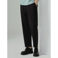 [2件2折价:49]MECITY男装夏季新款轻薄时尚纯色TR锥形坠感九分休闲长裤男