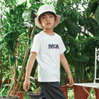 [2件2折价:19]米喜迪mecity童装夏季新款男童满印短袖T恤