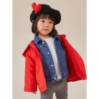 [2件2折价:42]moomoo童装女小童新春夹棉保暖外套春秋新款卡通印花洋气可爱潮