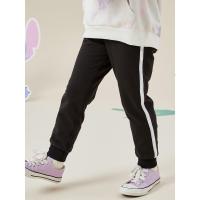 [1件5折价:77.5]moomoo童装女中童针织长裤春秋新款女孩休闲拼接亮片束脚裤