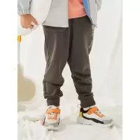 [1件5折价:54.5]moomoo童装男童长裤春秋新款杜邦索罗娜面料运动休闲针织裤