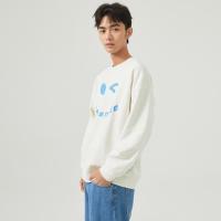 [2件2折价:69]美特斯邦威圆领套头卫衣男新款春季笑脸百搭港风休闲男士上衣