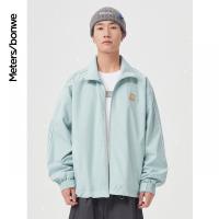 [1件5折价:160]美特斯邦威立领夹克男21新款春秋潮流运动舒适晕染上衣男士外套