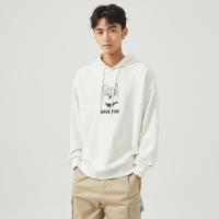 美特斯邦威连帽套头卫衣男21新款春季男士百搭韩版运动宽松上衣