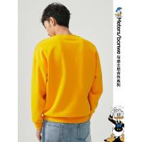 [2件2折价:49]美特斯邦威唐老鸭联名圆领卫衣男新款春秋潮流印花针织套头衫