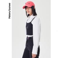 [好货直降:139]美特斯邦威长袖衬衫女赫本风新款春秋时尚泡泡袖设计感衬衣女