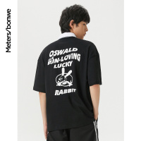 [1件5折价:100]美特斯邦威迪士尼联名短袖T恤男2021新款夏季纯棉宽松衬衫式上衣