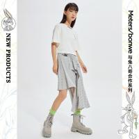 美特斯邦威兔八哥联名半身裙女2021年夏季新款不规则个性潮酷长裙