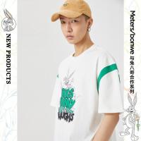 [1件5折价:55]美特斯邦威兔八哥联名短袖T恤男2021新款夏季潮流卡通印花凉感T恤