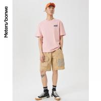 [1件3折价:58.5]美特斯邦威休闲短裤男新款夏季原创机械熊系列宽松工装五分裤