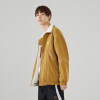 美特斯邦威 两面穿立领棉衣外套男冬季简约百搭短夹克男731113