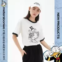 [1件3折价:39]美特斯邦威唐老鸭联名短袖T恤百搭情侣装宽松卡通印花男装
