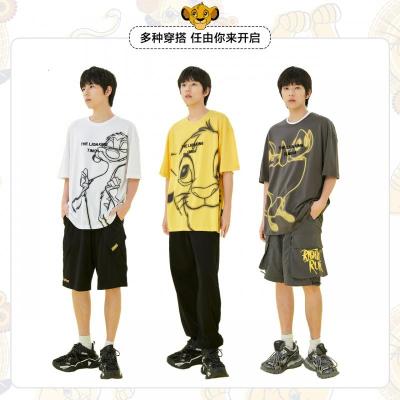 [1件3折价:49.5]美特斯邦威狮子王联名短袖T恤男夏季新款情侣装上衣圆领