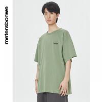 [好货直降:139]美特斯邦威短袖男重磅T恤2022夏季新款复古做旧水洗上衣