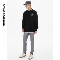 [1件5折价:99.5]美特斯邦威修身休闲裤男春季新款时尚百搭舒适长裤男