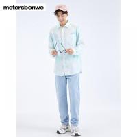 美特斯邦威男士牛仔裤舒适立体休闲宽松中腰直筒百搭牛仔裤656063