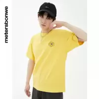 [1件3折价:49.5]美特斯邦威狮子王联名短袖T恤情侣装夏季上衣情侣圆领宽松