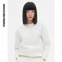 [1件5折价:69.5]美特斯邦威圆领卫衣女春季新款时尚潮流印花女士上衣