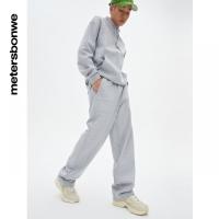 [好货直降:129]美特斯邦威休闲裤男2022春季新款复古直筒针织长裤休闲裤750124