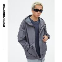 [2件2折价:79]美特斯邦威时尚连帽夹克男春季新款潮流运动休闲男外套