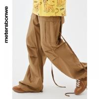 [1件3折价:208.5]美特斯邦威宽松休闲裤男百搭夏季潮流多口袋男士工装长裤