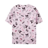 [好货直降:259]美特斯邦威KUROMI联名库洛米爱心满印图案宽松夏季短袖衬衫