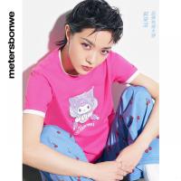 [好货直降:99]美特斯邦威库洛米kuromi联名款短袖女卡通印花T恤夏季圆领
