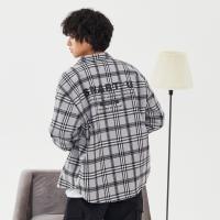 [1件5折价:105]美特斯邦威格子长袖衬衫男保暖新款秋季格纹时男士外套休闲