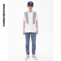 [1件5折价:60]美特斯邦威纯色POLO衫男夏季时尚小印花男士短袖休闲