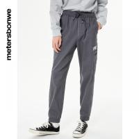 [1件5折价:89.5]美特斯邦威男装棉弹抓绒工装慢跑裤
