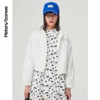 [1件3折价:99]美特斯邦威女时尚运动撞色拼接外套