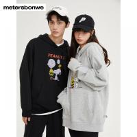 [1件3折价:64.5]美特斯邦威男女款 IP peanuts 印花针织套头衫