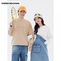 [1件3折价:109.5]美特斯邦威男女同款基本压印字母长袖毛衫