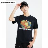 [1件5折价:59.5]美特斯邦威男款水果印花短袖T恤