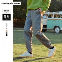 [1件3折价:79.5]美特斯邦威线上男束脚织带工装裤