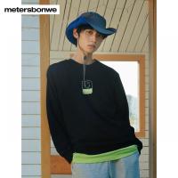 [1件3折价:69]美特斯邦威男简洁印花圆领卫衣